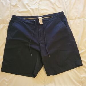 Chaps Dark Blue Men's Flat Front Shorts